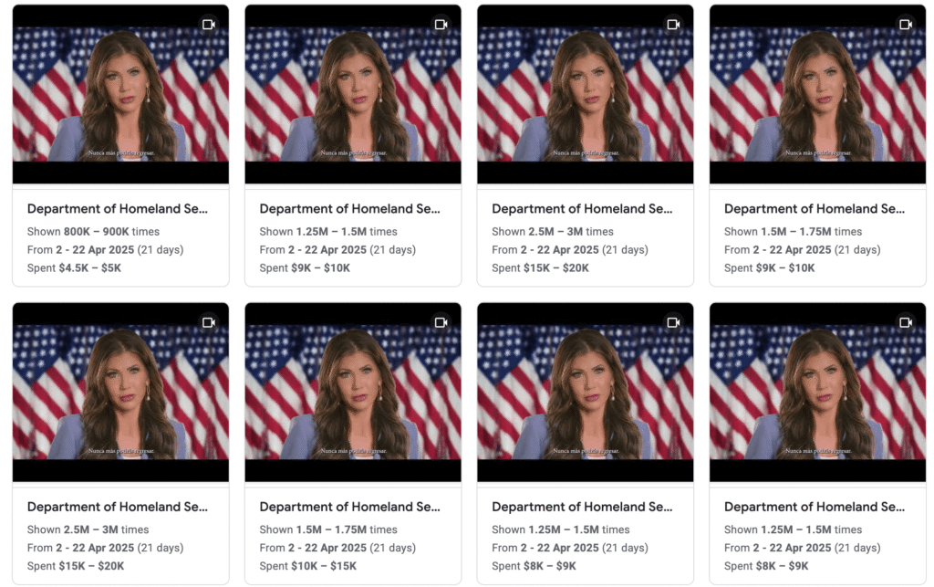 The US Has Spent Over $500,000 on Hyper-Targeted YouTube Ads to Discourage Irregular Migration 19 Screenshot202025 04 2220at204.59.16E280AFp.m. 6VosWi