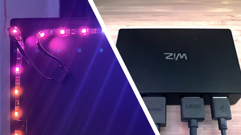 If Philips Hue is too expensive, the HDMI Sync Box and TV Backlight set from WiZ is a cheap and effective alternative 19 KHUSkb6BYDUAmDKWjCYhn8 ibuTY0