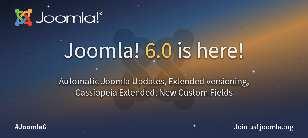 Joomla 6.0 and Joomla 5.4 are here! 1 BlogJ6.0.0 qzO9vd