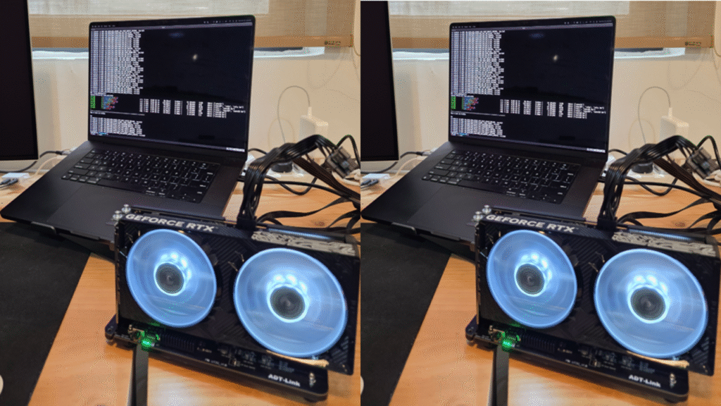 Apple MacBooks running Nvidia RTX GPUs are not a fantasy anymore - TinyCorp unlocks a whole new world of possibilities in a surprisingly low-tech way  5 GtZbvrffLmdPwhxgDjYpqi 1280 80 ZGAyuL