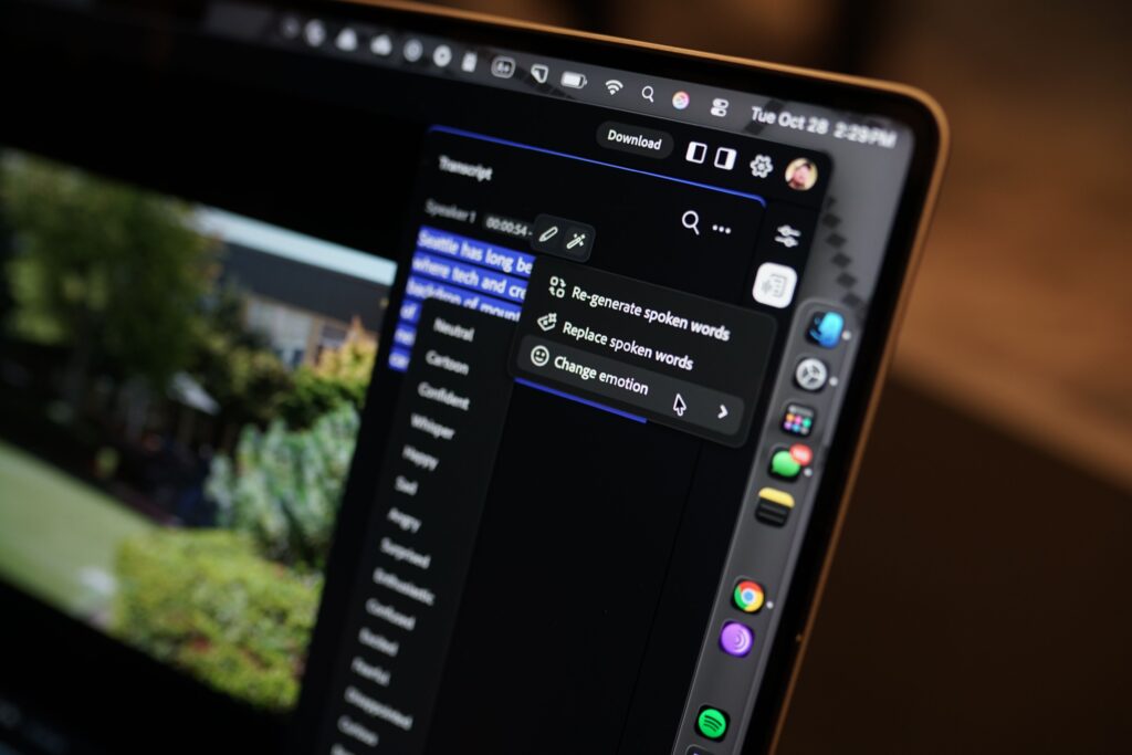 Exclusive: Adobe's Corrective AI Can Change the Emotions of a Voice-Over 2 adobe20change20emotion20Soruce20Jacob20Roach 7DuCIB