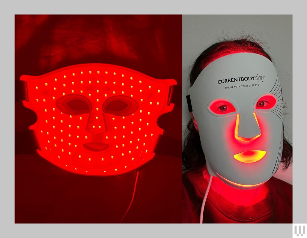 CurrentBody LED Face Mask Series 2 Product Selfie Reviewer Photo SOURCE Nena Farrell 5CRunc